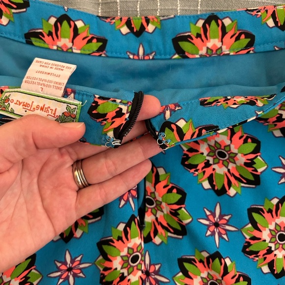 Flying tomato Floral Patterned Blue Skirt size L - Picture 5 of 8
